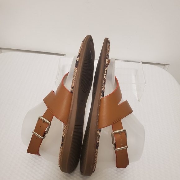 EC Crown Vintage Aaliya Brown Leather Sandals Size 9, Casual - Picture 11 of 15